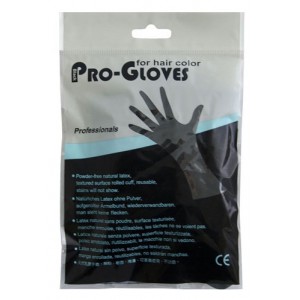 Black Durable Latex Pro Gloves Medium (Pair)